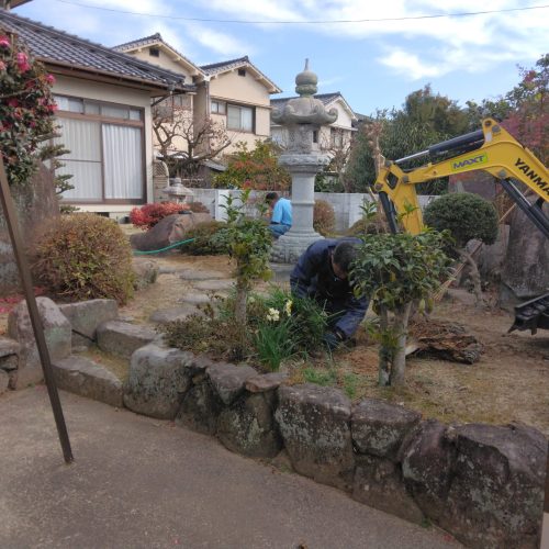 H邸駐車場拡張工事_施工途中_02