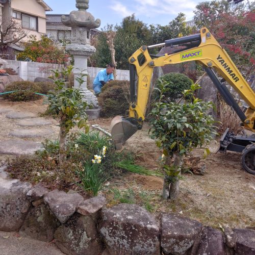 H邸駐車場拡張工事_施工途中_03