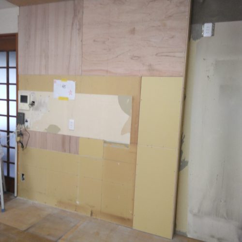 I邸_システムキッチン_施工途中10