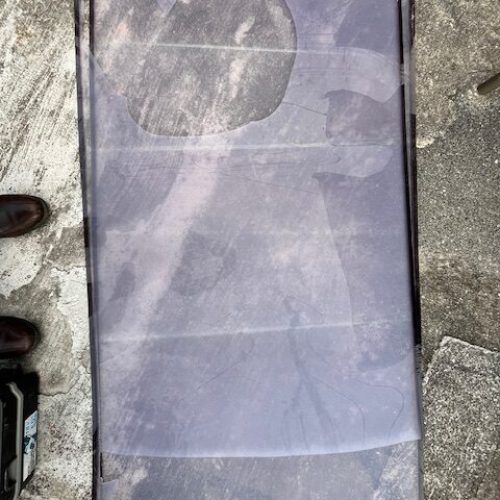 M邸テラス施工中２