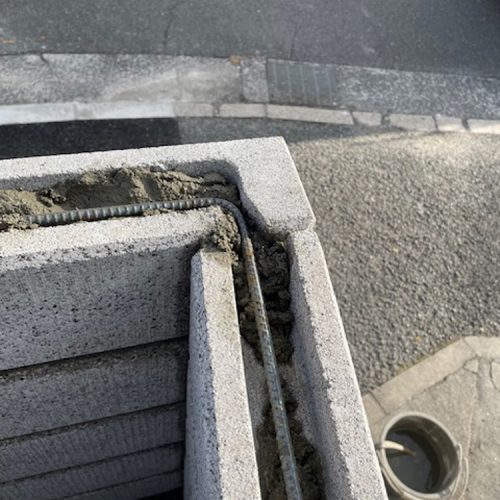 N邸CB塀施工中②-4