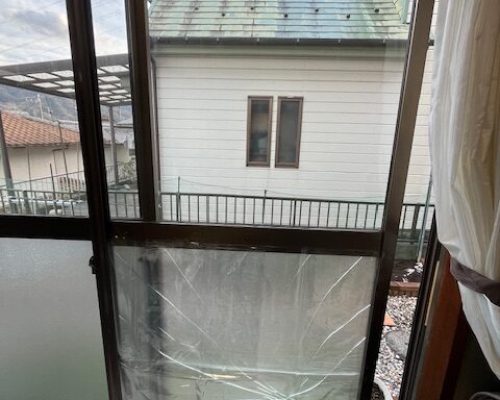 N邸ガラス交換前１
