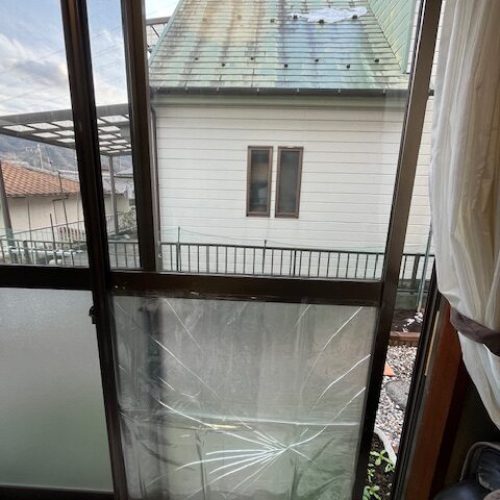 N邸ガラス交換前１