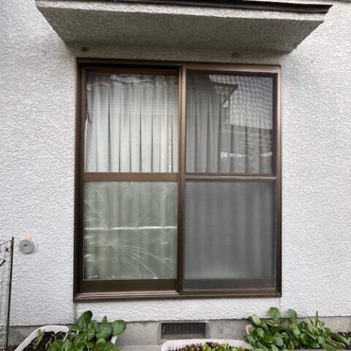 N邸ガラス交換前２