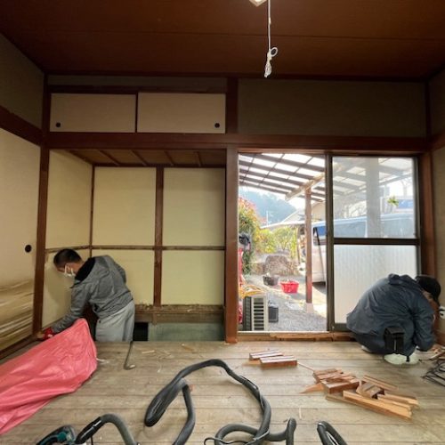 N邸和室改修施工中 (3)