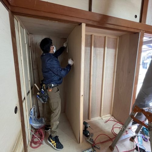 N邸和室改修施工中 (4)