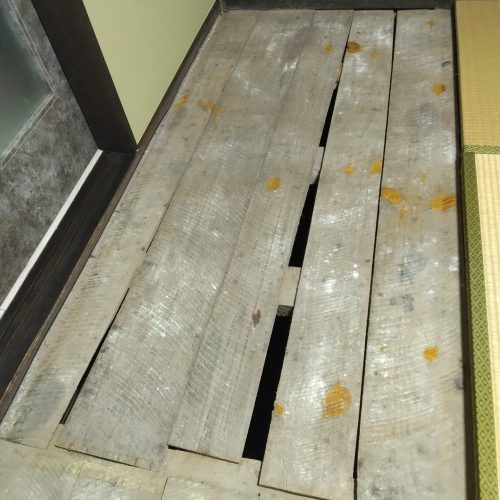 S邸_畳下座板取替_施工途中