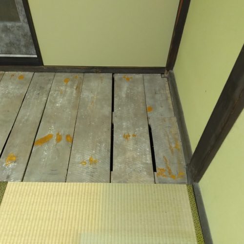 S邸_畳下座板取替_施工途中03