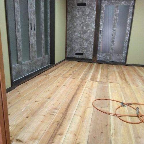 S邸_畳下座板取替_施工途中14