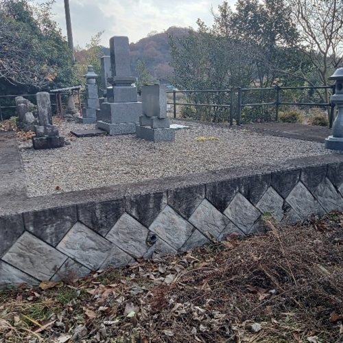 世羅郡世羅町_墓所_施工前01