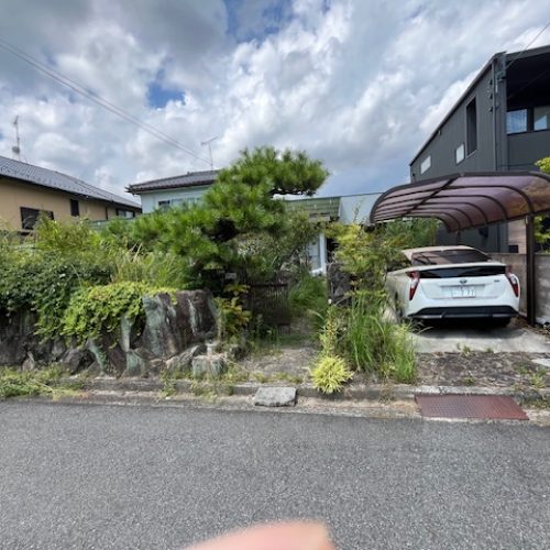 中谷邸庭草刈１前