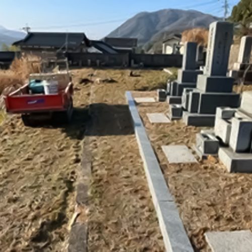 安芸区中野_墓所_施工中02