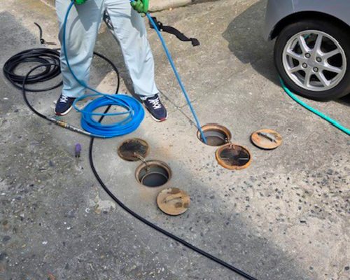 安芸郡O邸排水管洗浄アフター02