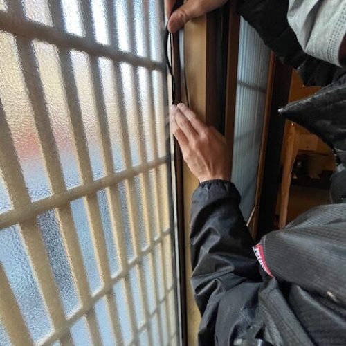 玄関補修取付①