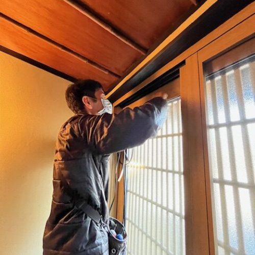 玄関補修撤去②