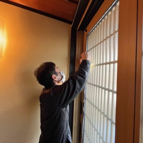 玄関補修撤去③