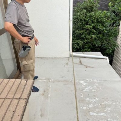 紀伊邸ベランダ床前③