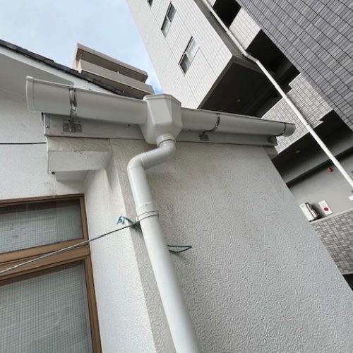 紀伊邸屋根樋完①