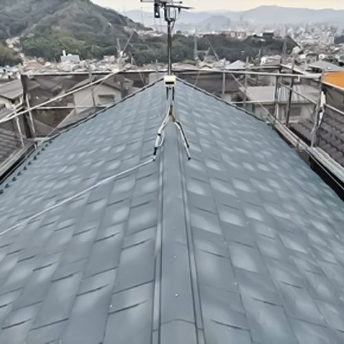 西区己斐上_屋根_施工後01